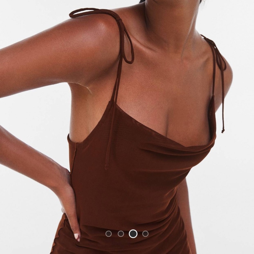 Bershka • Mesh Tie Strap Mini